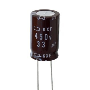 Electrolytic Capacitor 33uF 450V 105 ° C 16x25mm d.7.5mm Long Life EKXF451ELL330ML25S United Chemi-Con