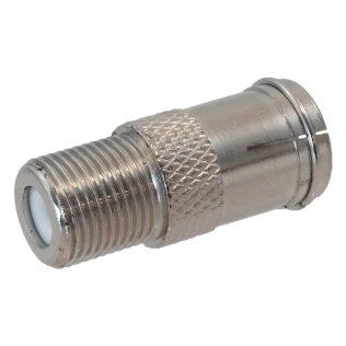 Coaxial socket adapter F - female IEC socket