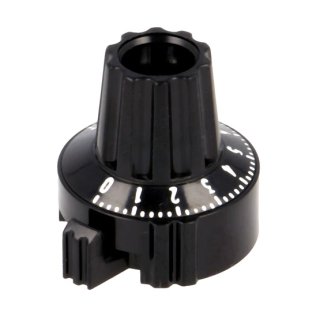 Single Turn Precision Knob with Numbered Index 0-10 at 270 ° and Mechanical Lock