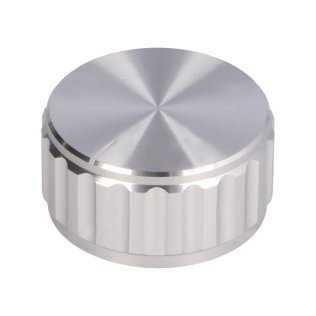 Aluminum knob Ø30mm with Index for pins Ø 6,35mm