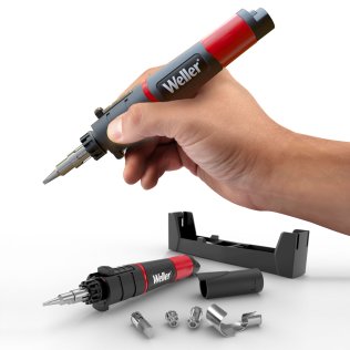 Weller WLBUK75 Portable Gas Soldering Iron Kit with Accessories