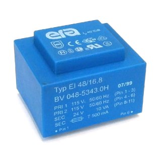 Encapsulated Transformer 2x115V - 24V - 10VA EI48 BV048-5343.0