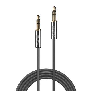 Cavo Audio Cromo Line Jack 3,5mm Stereo Maschio/Maschio 0,5mt