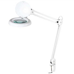 LED lamp with 5 diopters magnifying lens Professional with adjustable pantograph arm