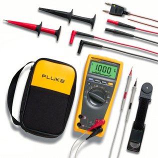 Fluke 179 digital multimeter with C35 bag and electronic probes