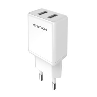 2 USB ports 2,4A power supply for Smartphone and iPhone