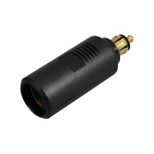 Cigarette lighter adapter from 12mm plug to 21mm socket