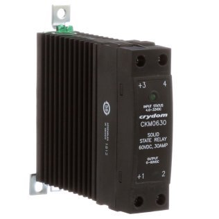 Sensata Crydom CKM0630 Solid state relay SSR 30A / 60VDC control 4-32VDC from DIN rail