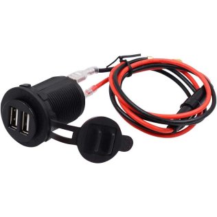 Waterproof 12V USB motorcycle charger