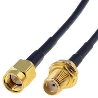 Extension cable SMA male female 5m RG174 50 Ohm