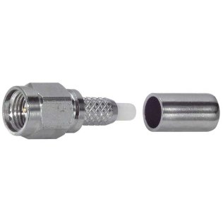 Crimp SMA male connector for RG174 cable