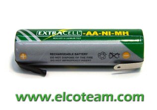 Batteria stilo AA 1,5Ah Ni-Mh lamelle a saldare