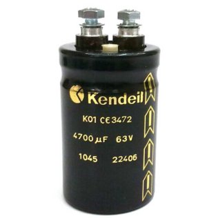 Kendeil electrolytic capacitor 4,700µF 63VDC