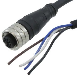 Cavo M12 5 poli femmina 2 metri IP67 Molex 1200060634