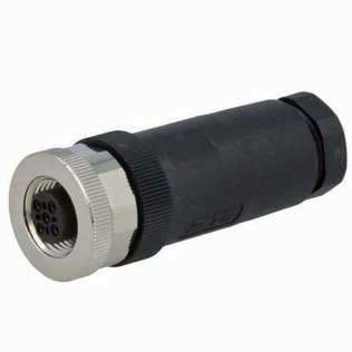 Connettore Circolare M12 5 poli Femmina Volante Diritto IP67 T4110402051-000 TE Connectivity