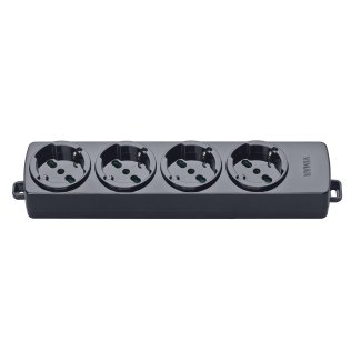 Multipresa senza cavo con 4 prese Schuko Vimar 01291.NC colore nero