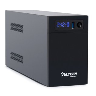 Gruppo di Continuità Vultech UPS1400VA-LFP con batterie Litio-Ferro-Fosfato e uscite uscite Bipasso e Schuko