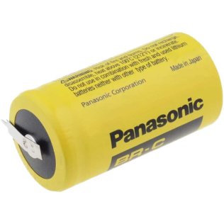 Panasonic BR-C-PCB Lithium Battery 3V half-flashlight PCB format