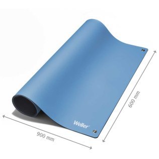 ESD table mat 900x600mm blue Weller T0051403499
