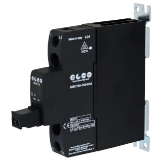 ELCO SSR170H-2540AS Relè Stato Solido SSR 12/275VAC 25A comando 3/32Vdc da guida DIN