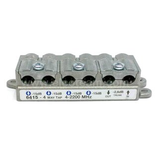 4-way tap -15db Telewire 6415