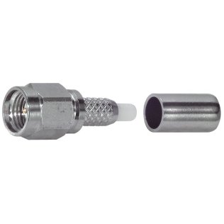 SMA male crimp connector for RG58 cable