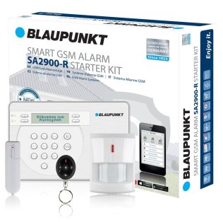 Blaupunkt SA2900R GSM wireless alarm control panel kit with motion sensor and magnetic contact