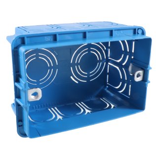 Scatola 503 3 moduli rettangolare con inserti metallici