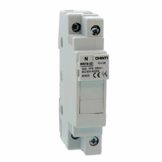 Chint Base Fuse holder 1P+N 10,3x38 32A 1 DIN module