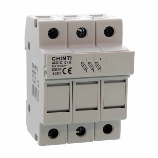 Chint Base Fuse holder 3P 10,3x38 32A 3 DIN modules