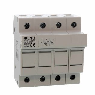 Chint Base Fuse holder 3P+N 10,3x38 32A 4 DIN modules