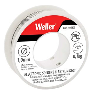 Soldering Tin Wire 1mm Sn99,3Cu0,7 ROM1 100 grams Weller EL99/1-100 - T0054025199