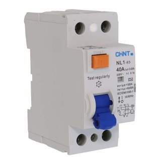 Chint NL1-63 Interruttore differenziale puro 2P 40A 30mA 6kA Tipo A - 200210