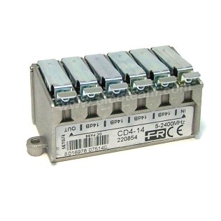 4-way splitter -14db Fracarro CD4-14 cod. 220854