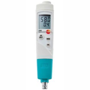 Testo 206 pH3 portable pH meter for interchangeable probes 0563 2063