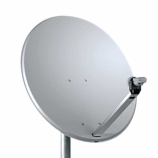 Parabola Satellitare 80 cm in Alluminio Sky Compatibile TELE System PF80 Bianca