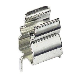 Omega Fusibili PZ1004 Clip portafusibile 6,3x32 da circuito stampato