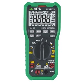 KPS MT720 Multimetro TRMS 6600 punti 1000V, 10A, LO-Z, NCV
