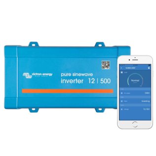 Victron Energy 12/500 VE.Direct Inverter onda sinusoidale pura 12V 500VA / 350W Schuko