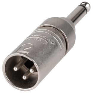 Neutrik NA2MP Adattatore Spina XLR 3 poli - Spina Jack 6,3mm Mono 