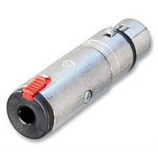 Neutrik NA2FJ Adapter 3-pin XLR socket - 6.3mm Jack socket Mono