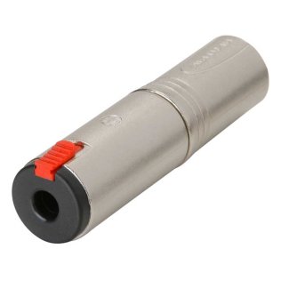 Neutrik NA3MJ Adapter XLR Plug - 6.3mm Stereo Jack Socket