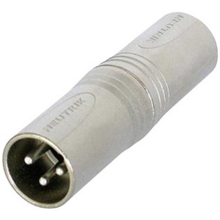 Neutrik NA3MM Adattatore Spina XLR 3 poli - Spina XLR 3 poli