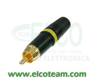 Spina RCA Neutrik NYS373 Giallo