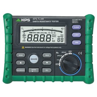 KPS TL300 Tester Misuratore Professionale Portatile Resistenza di Terra a 3 e 2 poli