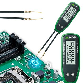KPS-SMD500 Tester digitale SMD Tester LCR SMART per la misurazione automatica di Resistenze, Condensatori, Continuità e Diodi.