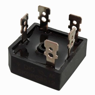 SKBPC3512 Ponte a diodi trifase 35A 1200V con faston 6.3mm