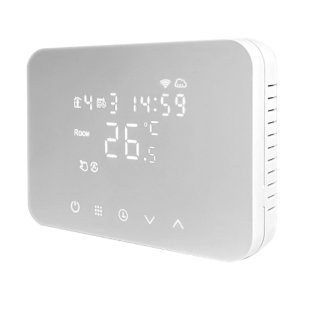 HeyThermo+ | Termostato per Ambiente | Wi-Fi | Schermo Touch | 230v | Compatibile Google Assistant e Amazon Alexa
