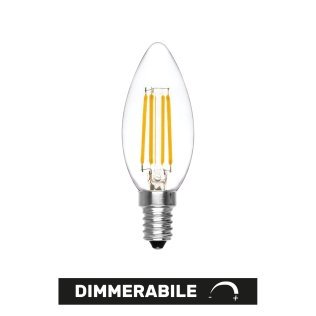 Lampada LED Luce Calda Dimmerabile | Oliva E14 6W 650lm 3000K