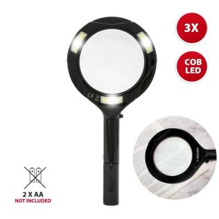 Velamp WATSON | Lente d'ingrandimento 3X Luminosa | 3 LED